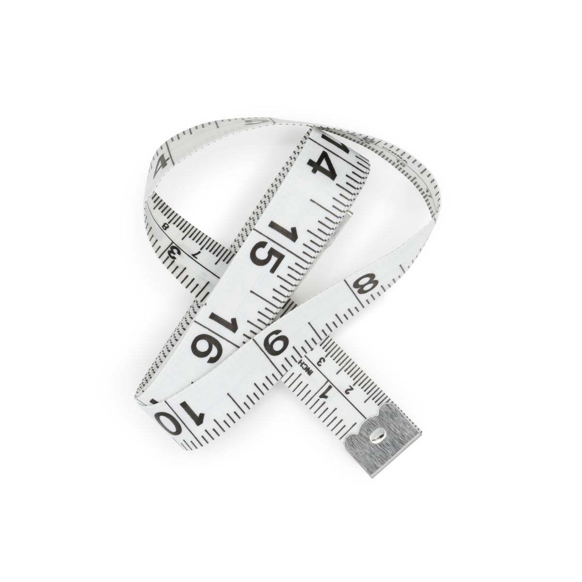 slide 3 of 3, Dritz Vinyl Measuring Tape for Sewing - White, 60 ft