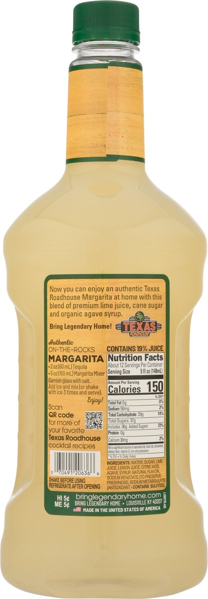 slide 10 of 13, Texas Roadhouse Margarita Mixer - 59.2 fl oz, 1.75 liter