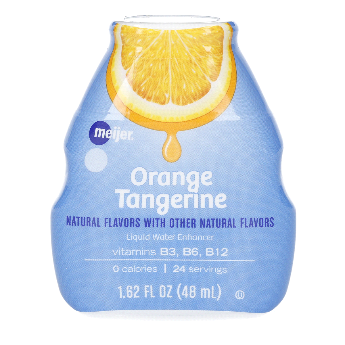 slide 1 of 4, Meijer Orange Liquid Water Enhancer, 1.62 oz