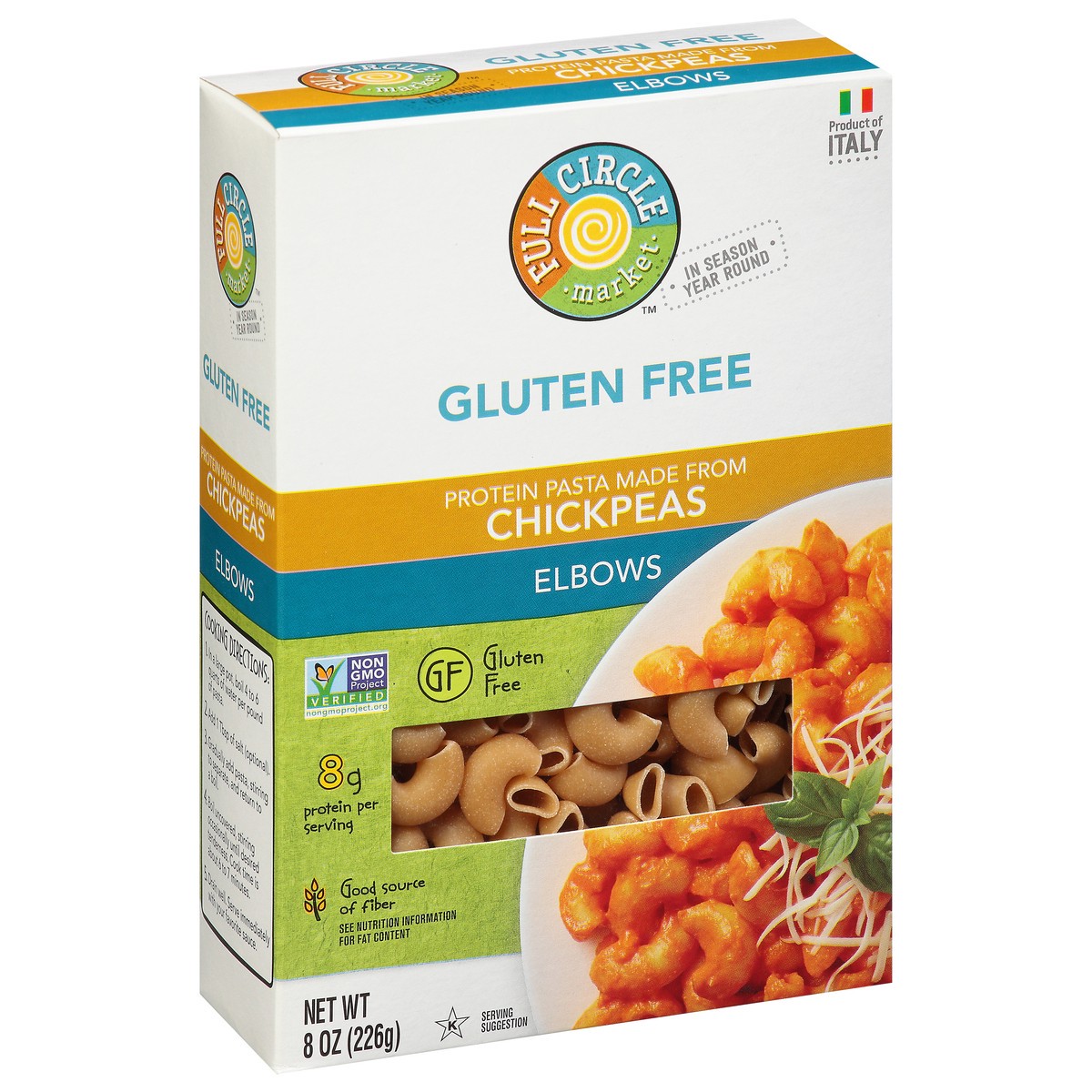 slide 5 of 9, Full Circle Market Gluten Free Chickpeas Elbows 8 oz, 8 oz