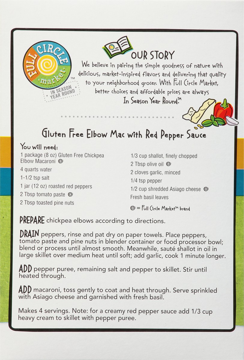 slide 4 of 9, Full Circle Market Gluten Free Chickpeas Elbows 8 oz, 8 oz