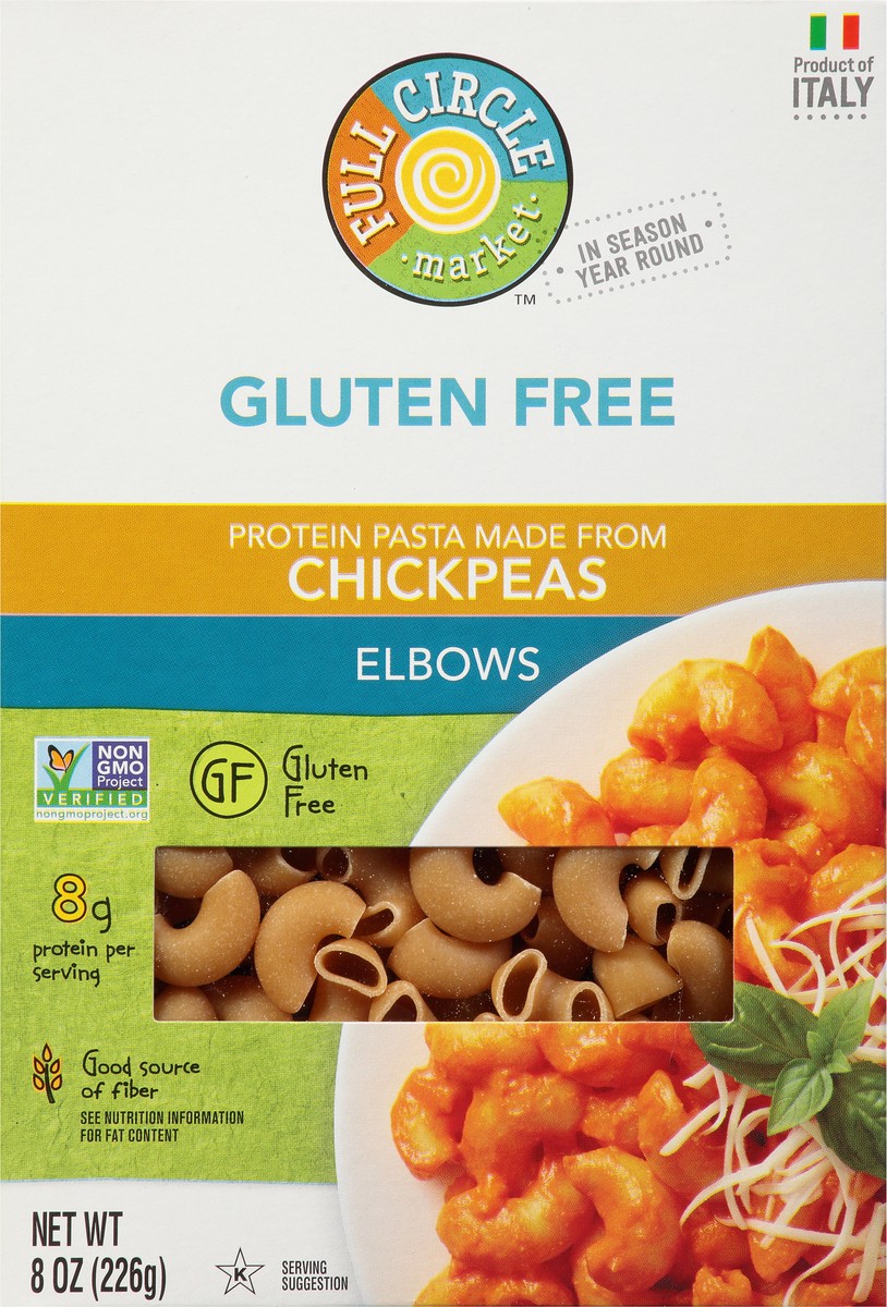 slide 9 of 9, Full Circle Market Gluten Free Chickpeas Elbows 8 oz, 8 oz