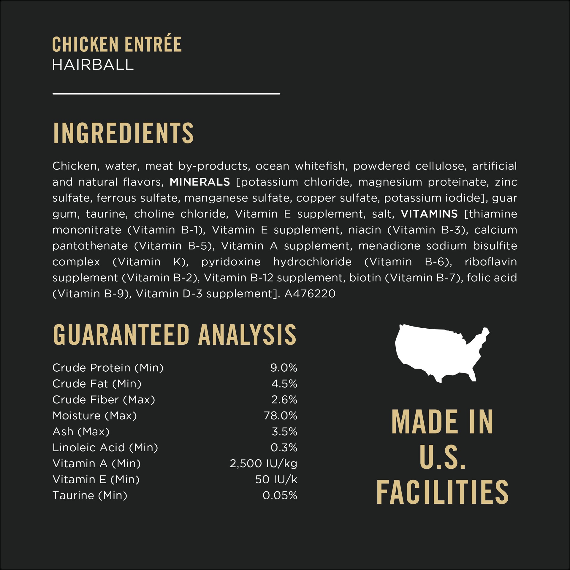 slide 4 of 8, Purina Pro Plan Hairball Control Cat Food, Wet Cat Food Variety Pack, Hairball Control Entrees, 4.5 lb