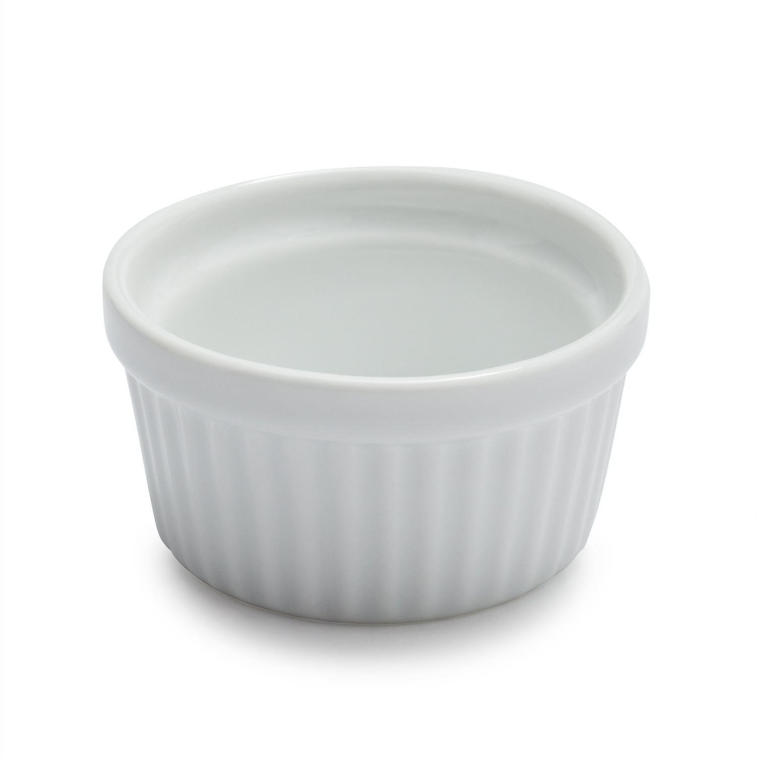 slide 1 of 1, Sur La Table Porcelain Round Ramekin with Ribbed Sides, 1 oz