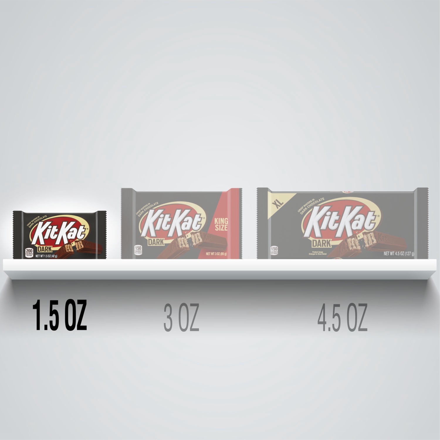 slide 5 of 5, KIT KAT Dark Chocolate Wafer Candy Bar, 1.5 oz, 1.5 oz