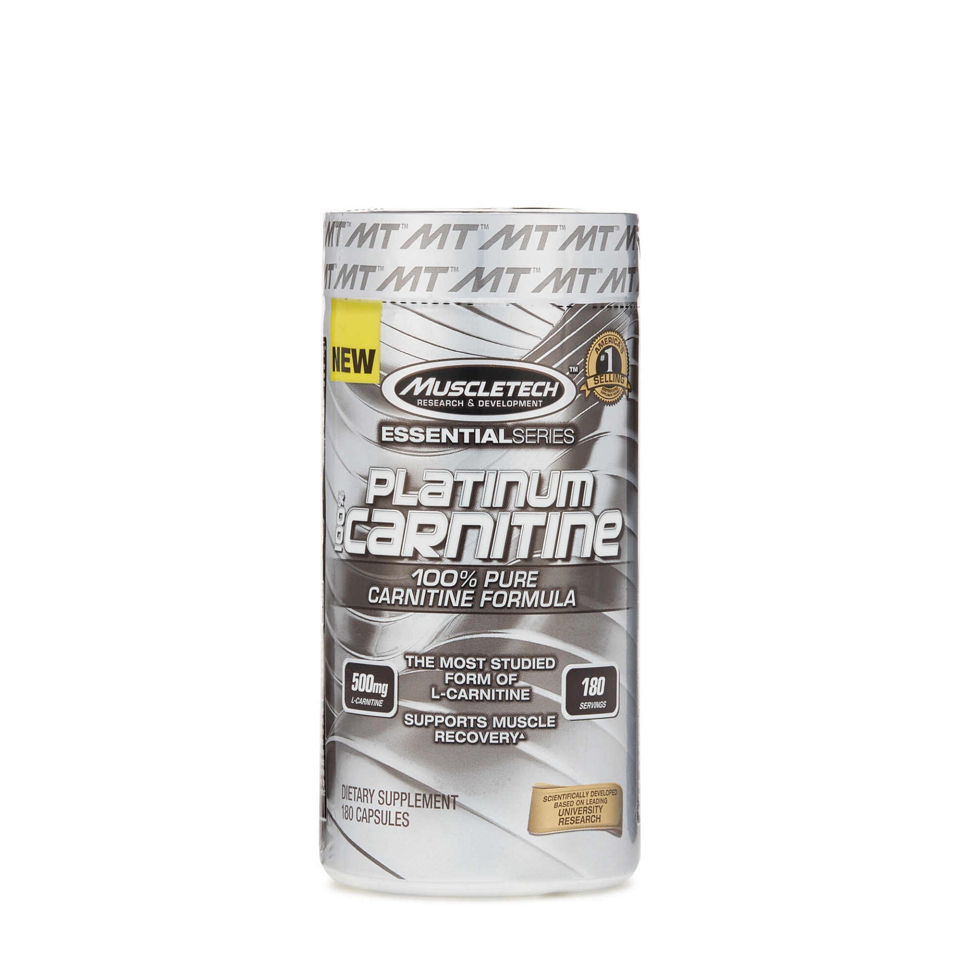 slide 1 of 1, MuscleTech Platinum 100% Carnitine, 180 ct