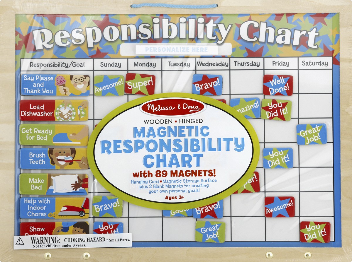 slide 5 of 6, Melissa & Doug Magnetic Responsibility Chart, 1 ct