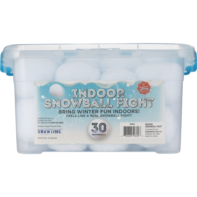 slide 1 of 1, SAMSONICO Indoor Snowball Fight(Set Of 30 ), 1 ct