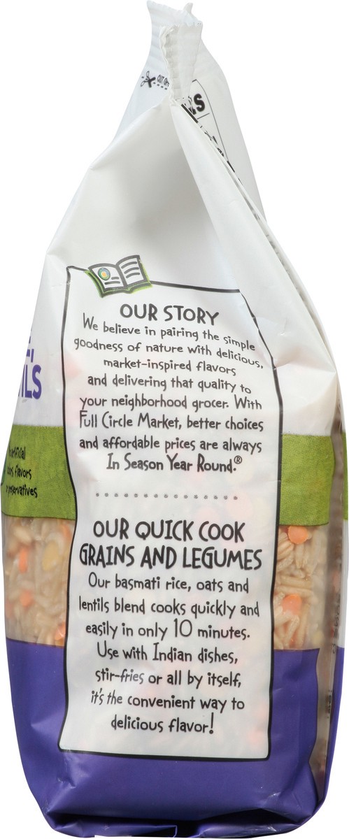 slide 9 of 15, Full Circle Market Quick Cook Basmati Rice, Oats & Lentils 8.8 oz, 8.8 oz