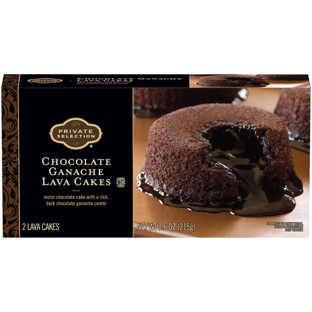 slide 2 of 3, Private Selection Chocolate Ganache Lava Cakes, 2 ct; 7.6 oz