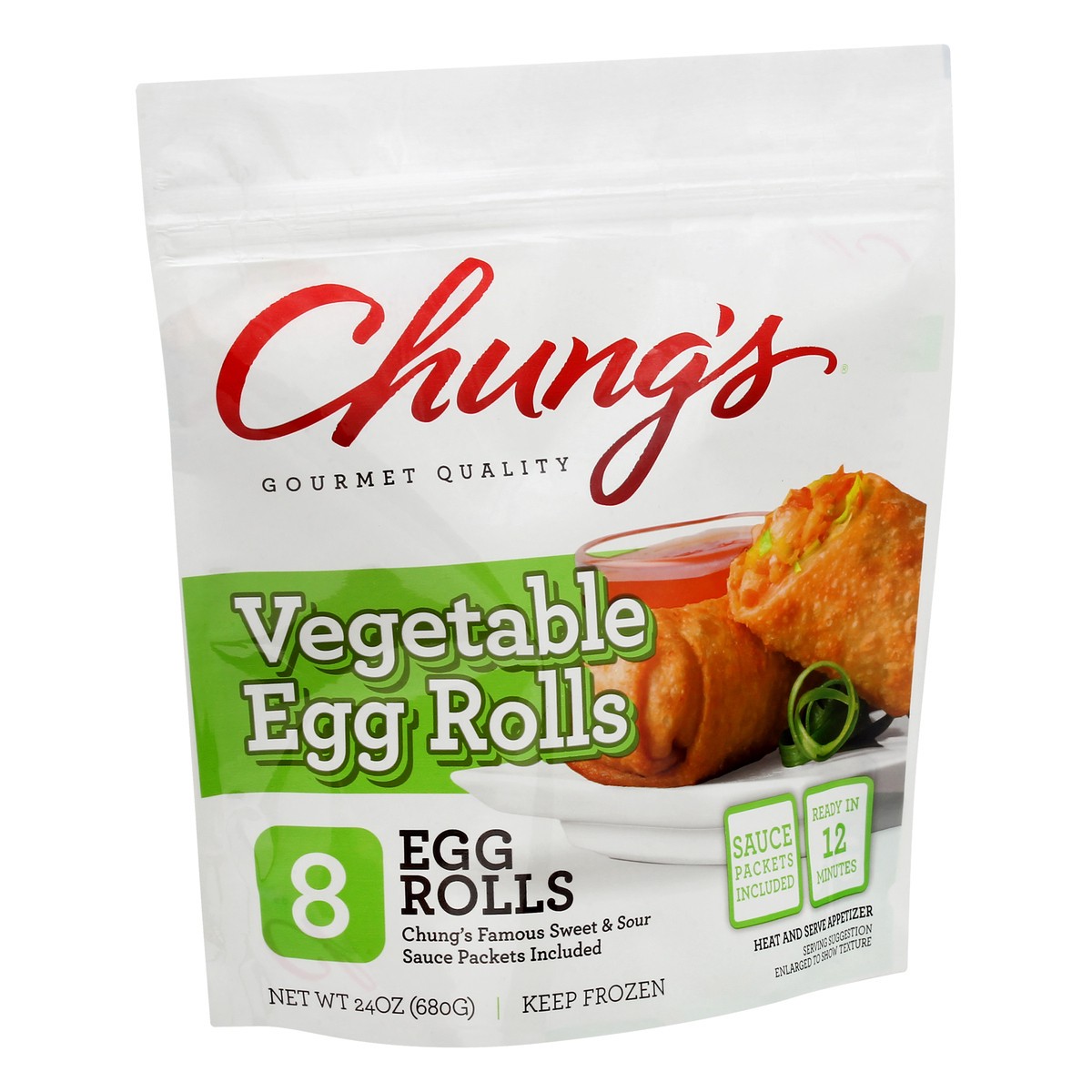 slide 4 of 10, Chung's Vegetable Egg Rolls, 8 ct; 24 oz