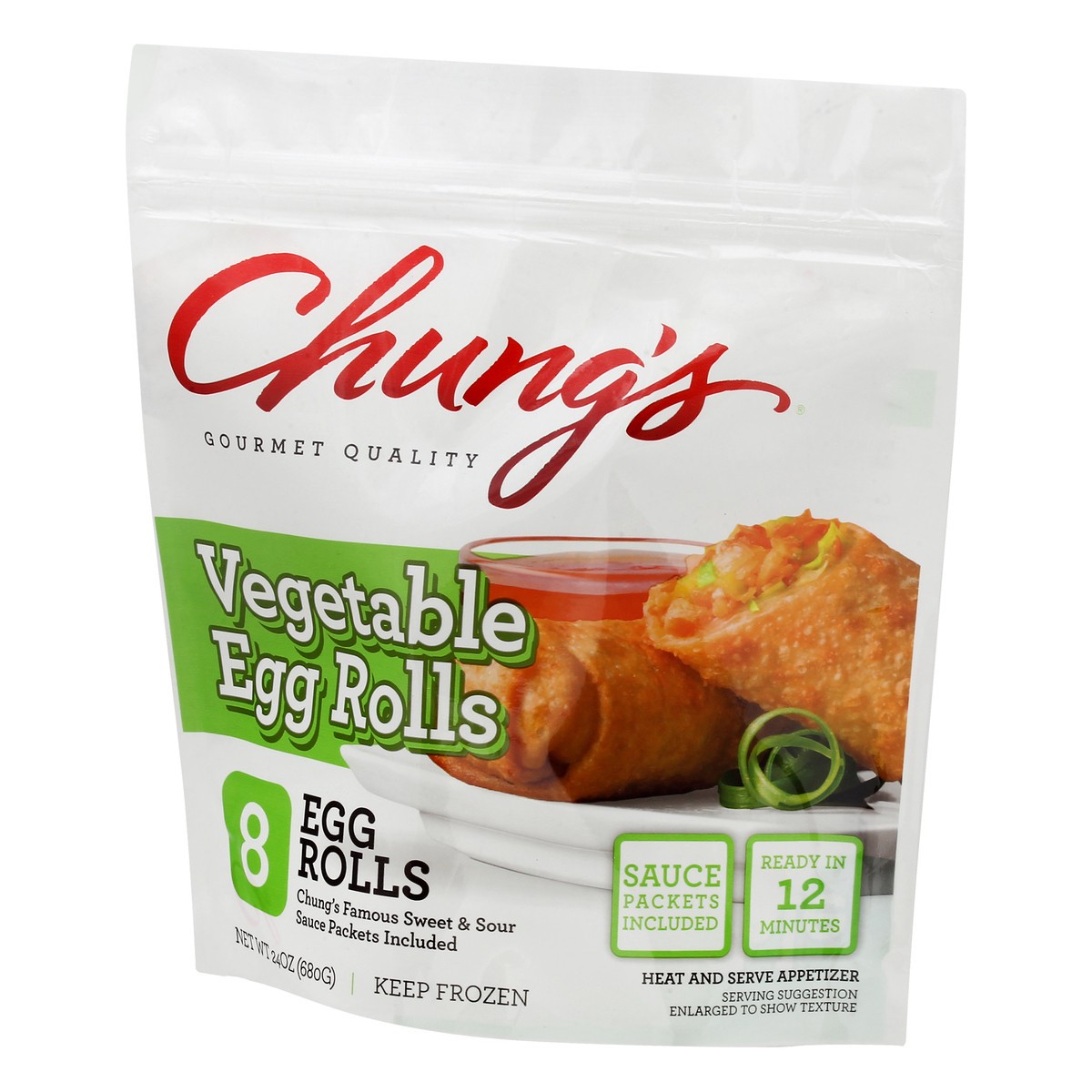 slide 2 of 10, Chung's Vegetable Egg Rolls, 8 ct; 24 oz