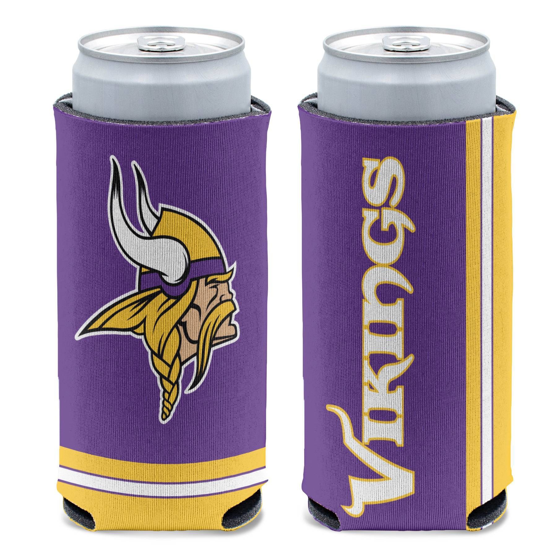 slide 1 of 1, NFL Minnesota Vikings Slim Can Cooler, 1 ct