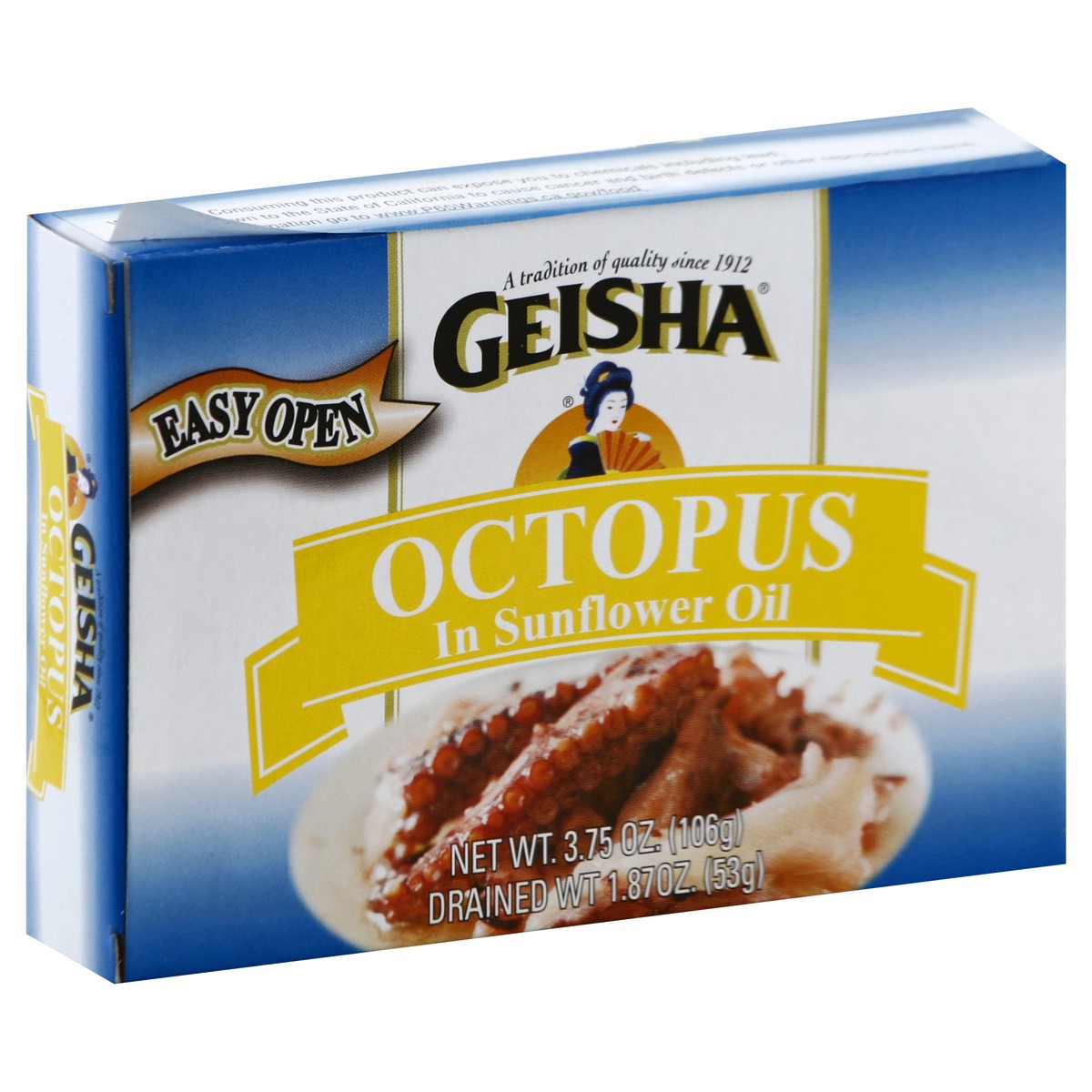 slide 8 of 10, Geisha Octopus In Sunflower Oil - 3.75 Oz, 3.75 oz