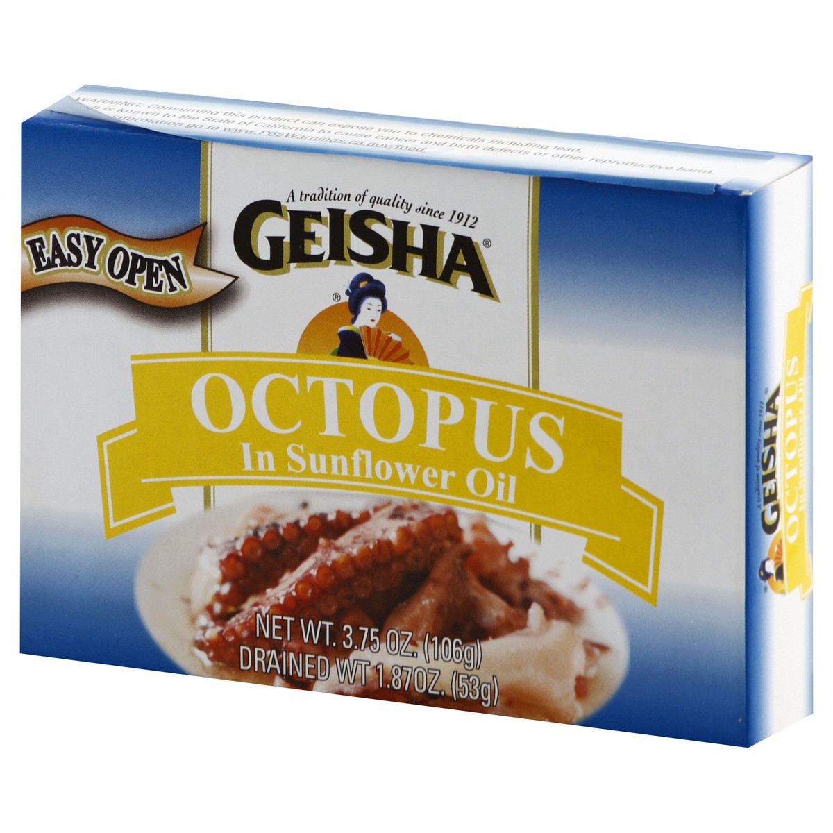 slide 10 of 10, Geisha Octopus In Sunflower Oil - 3.75 Oz, 3.75 oz