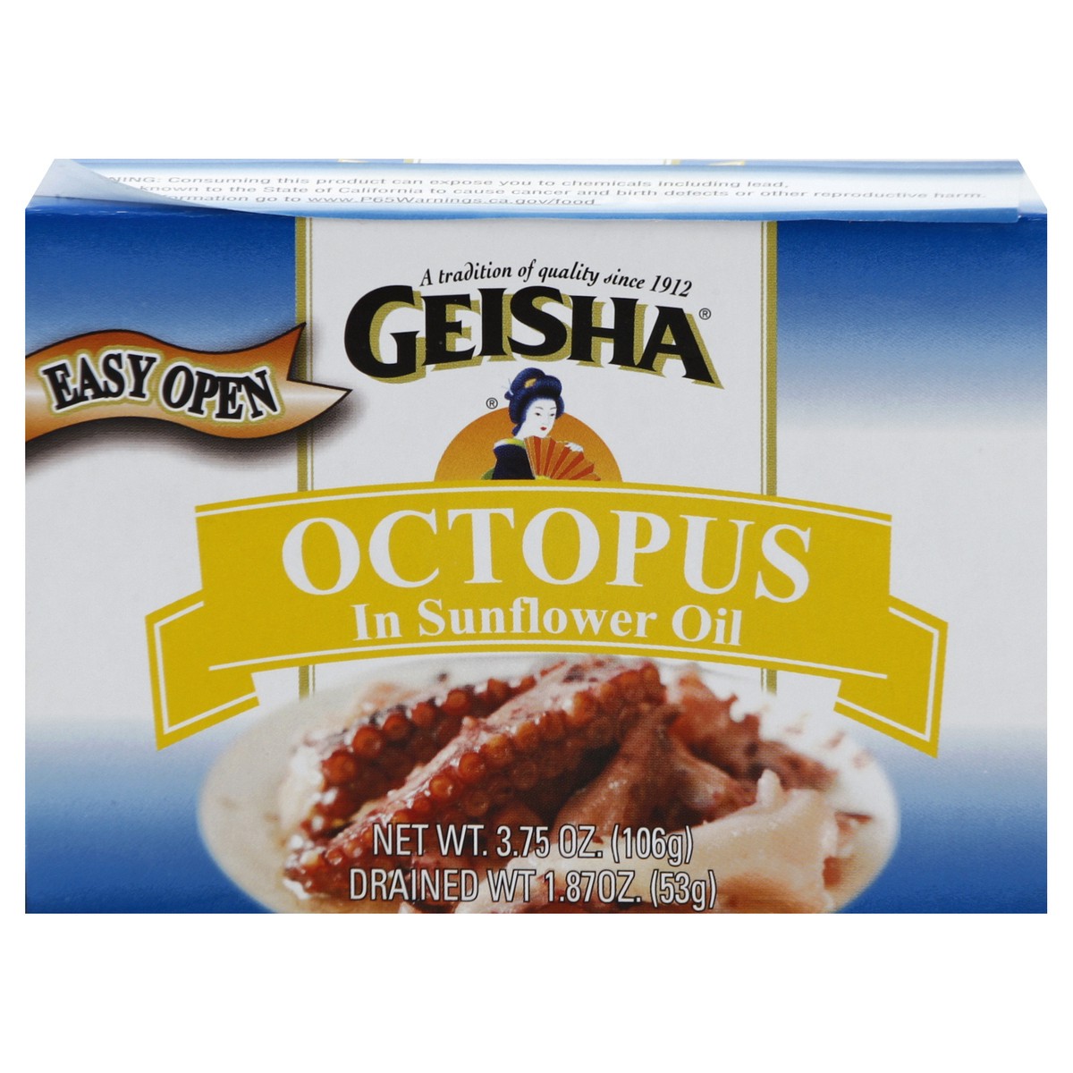 slide 3 of 10, Geisha Octopus In Sunflower Oil - 3.75 Oz, 3.75 oz