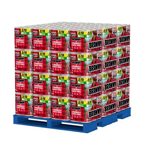 slide 3 of 8, Brawny Tear-A-Square Paper Towels, 6 Double Rolls, 6 ct