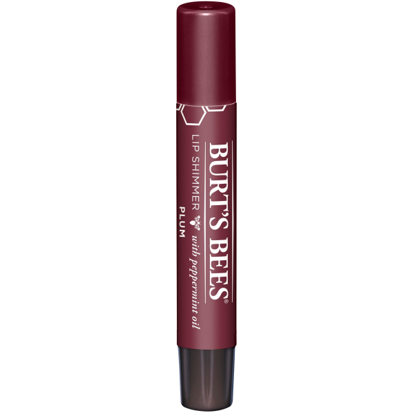 slide 8 of 22, Burt's Bees 100% Natural Origin Moisturizing Lip Shimmer, Plum, 1 ct