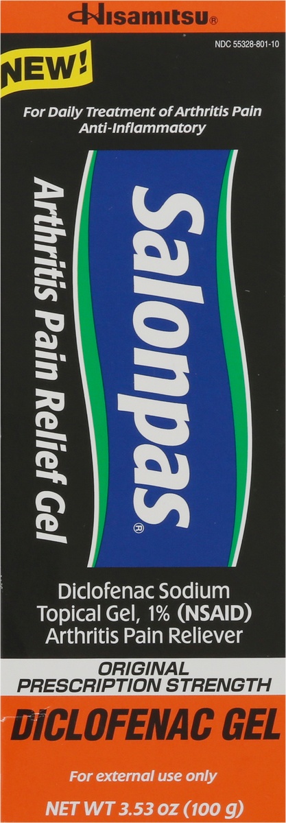 slide 6 of 9, Salonpas Arthritis Pain Relief Diclofenac Gel, 3.53 oz