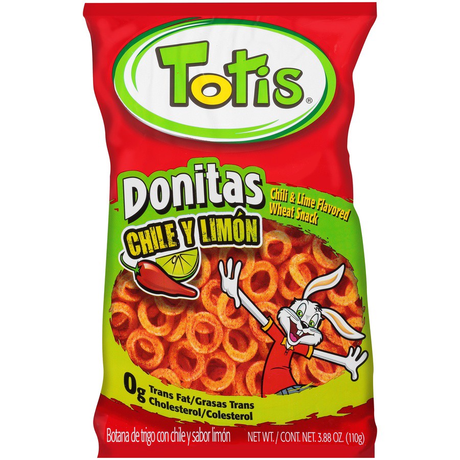 slide 1 of 6, Totis Chili & Lime Flavored Donitas 3.88 oz, 3.88 oz