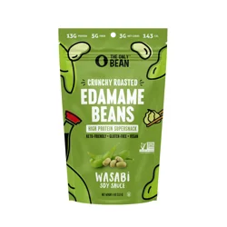 The Only Bean Wasabi Soy Sauce Roasted Edamame Bean, 4 oz