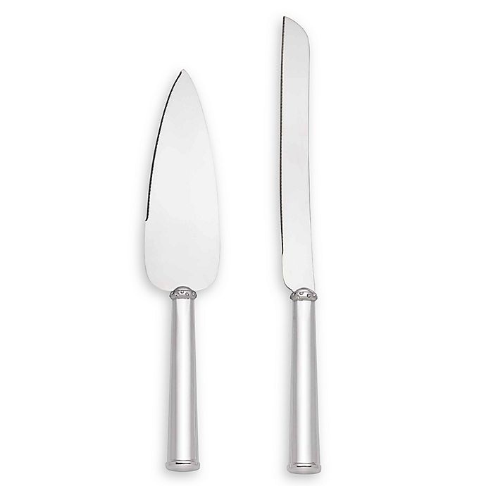 slide 1 of 1, Lenox Devotion Cake Knife and Server Set, 2 ct