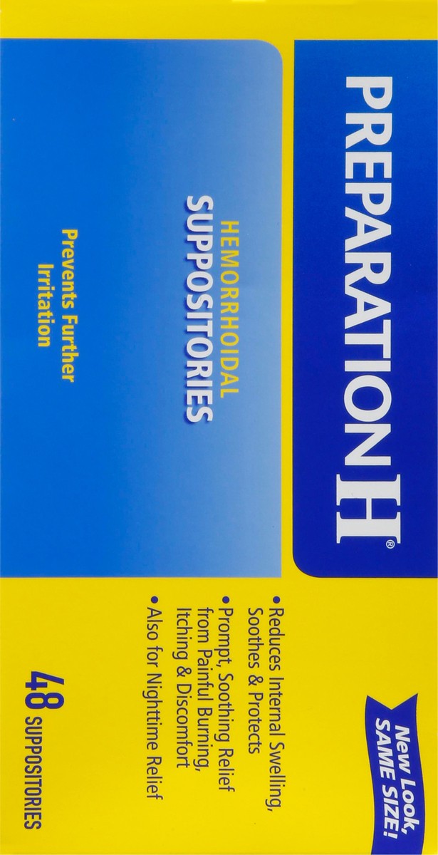 slide 5 of 9, Preparation H Hemorrhoidal Suppositories 48 ea, 48 ct