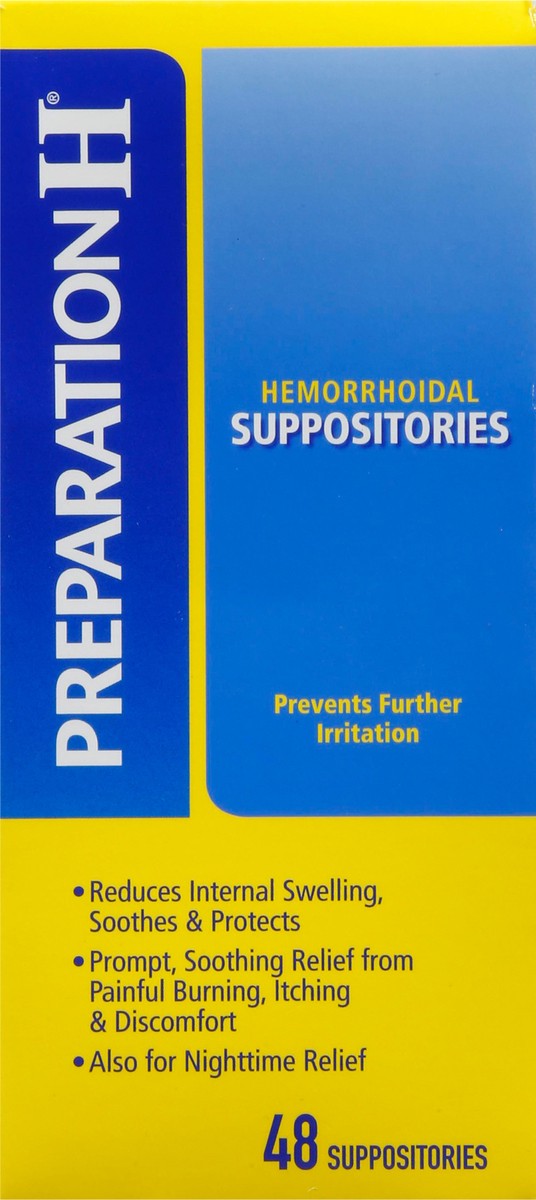 slide 7 of 9, Preparation H Hemorrhoidal Suppositories 48 ea, 48 ct