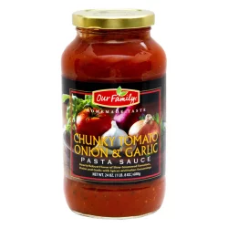 Our Family Tomato, Onion & Garlic Pasta Sauce - 24 oz