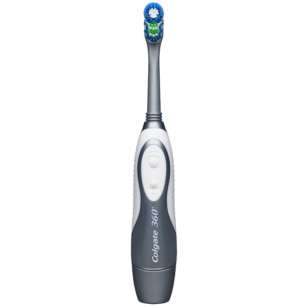 slide 3 of 5, Colgate 360 Optic White Platinum Battery Toothbrush Plus Refill Head, 1 ct