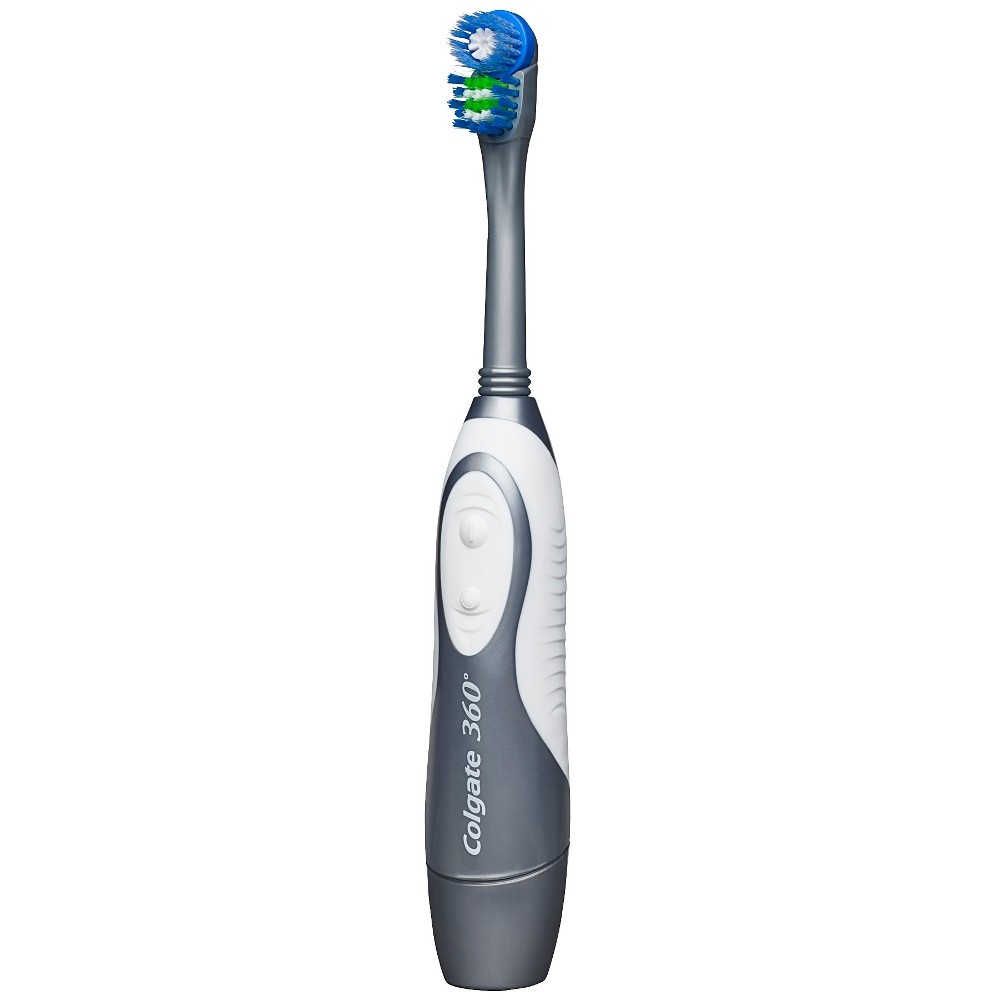 slide 5 of 5, Colgate 360 Optic White Platinum Battery Toothbrush Plus Refill Head, 1 ct