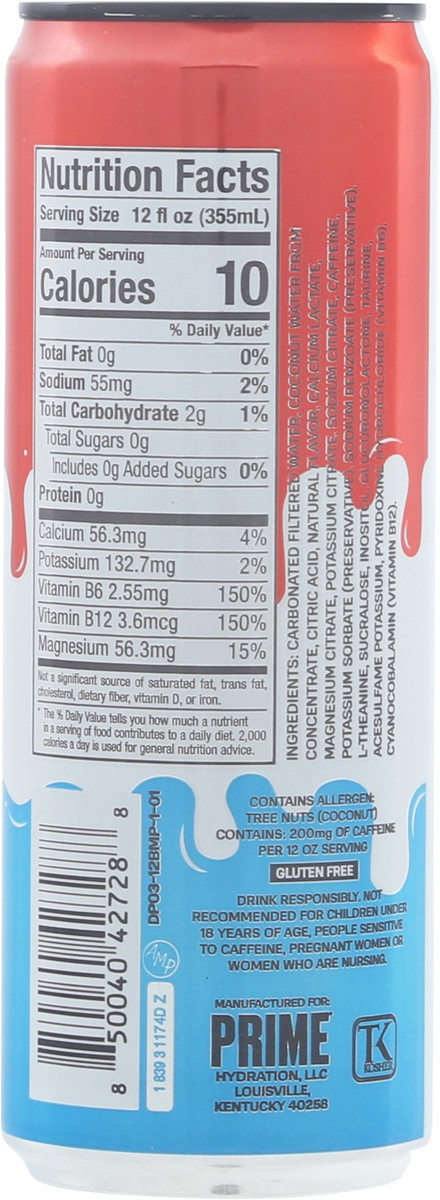 slide 12 of 13, Prime Hydration Prime Ice Pop Energy Drink - 12 fl oz Can, 12 fl oz