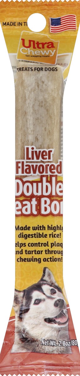 slide 1 of 3, Ultra Chewy Double 2-in-1 Treat Bones 2.8 oz, 2.8 oz