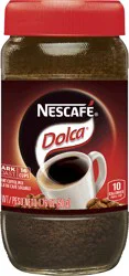 NESCAFÉ Dolca Instant Coffee, Caramel Flavored Coffee, 1 Jar (1.76 Oz)