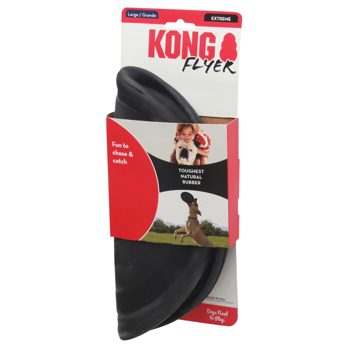 slide 3 of 9, KONG Large Extreme Flyer Dog Toy 1 ea Card, 1 ct