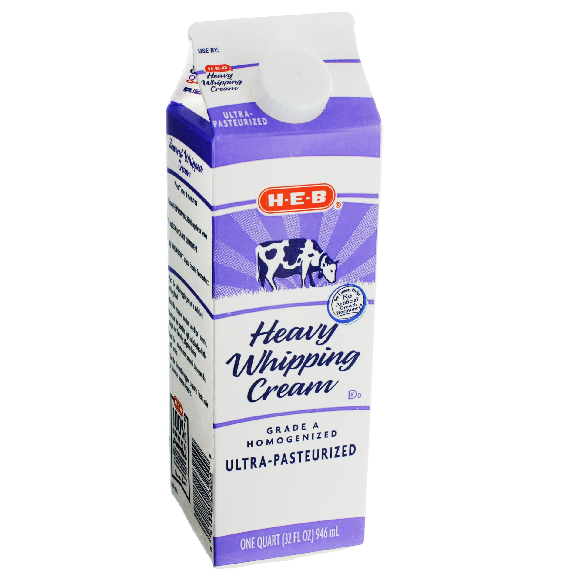 slide 1 of 1, H-E-B Heavy Whipping Cream, 32 oz