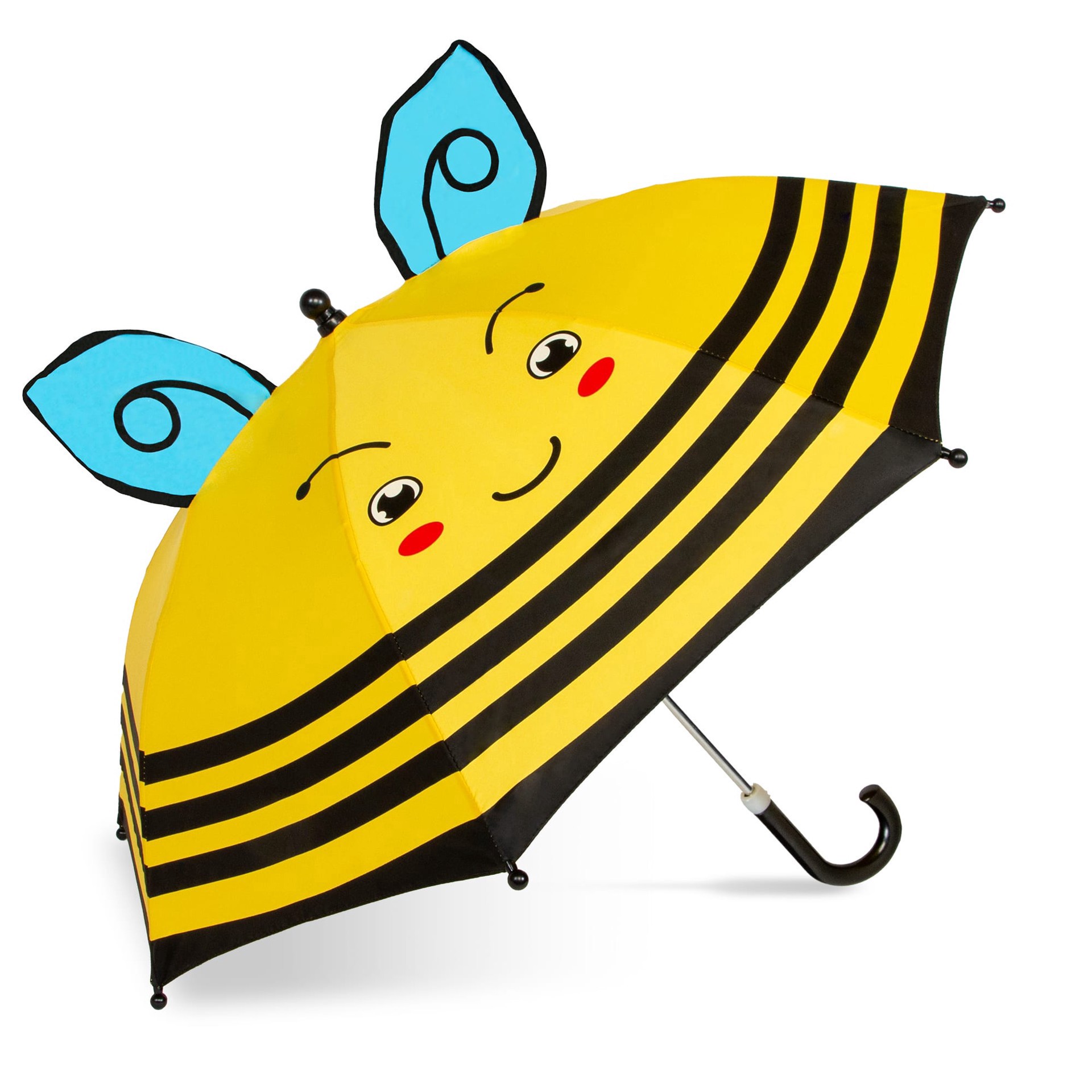 slide 1 of 1, SHED RAIN Rain Essentials Kids' Bumble Bee Manual Stick Umbrella, 1 ct