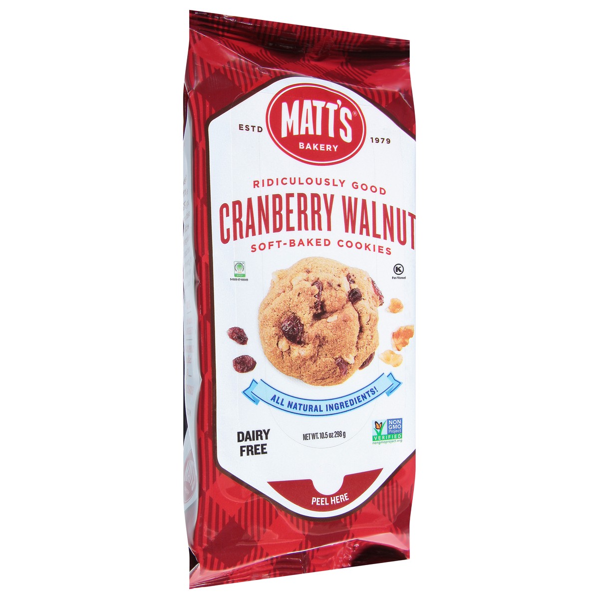 slide 5 of 9, Matt's Soft-Baked Cranberry Walnut Cookies - 10.5 oz, 10.5 oz