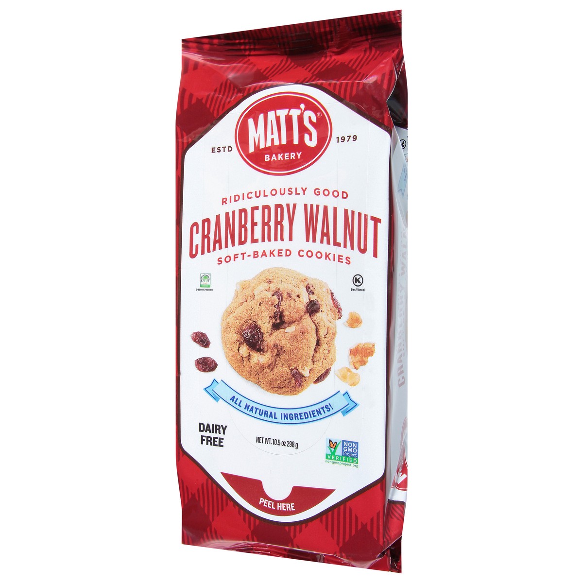 slide 3 of 9, Matt's Soft-Baked Cranberry Walnut Cookies - 10.5 oz, 10.5 oz