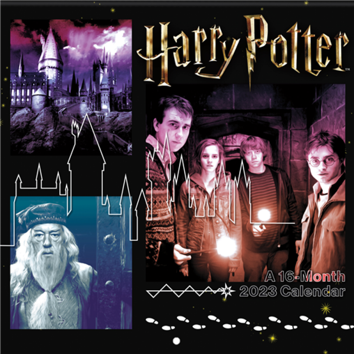 slide 1 of 1, 2023 Harry Potter Wall Calendar, 1 ct
