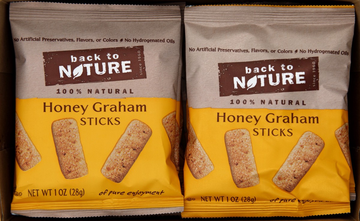 slide 2 of 6, Back to Nature Honey Graham Sticks, 8 oz