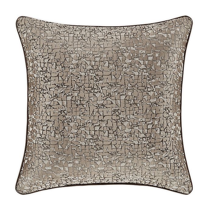 slide 1 of 1, J. Queen New York Cracked Ice Square Throw Pillow - Taupe, 20 in