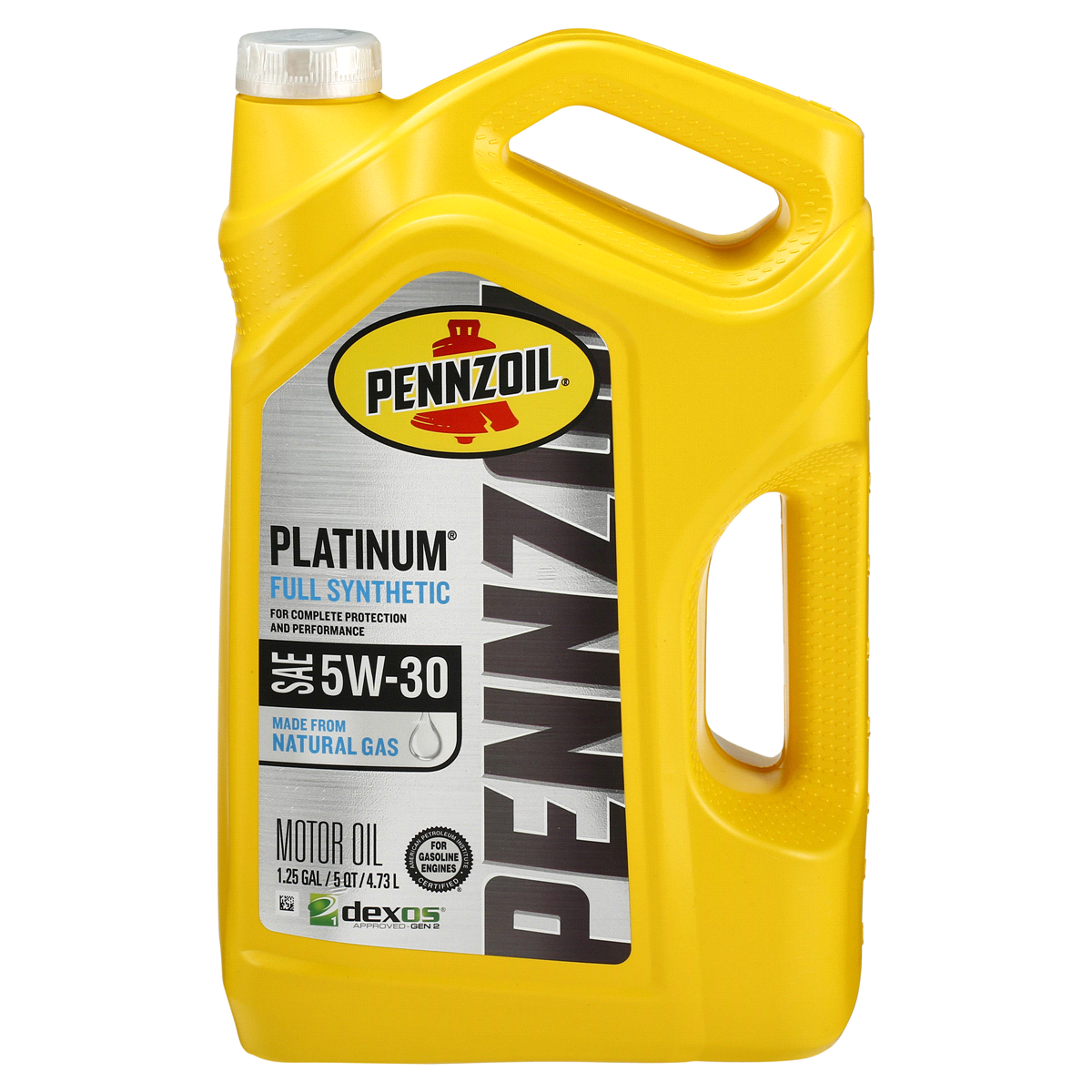 slide 1 of 1, Pennzoil Platinum Full Synthetic SAE 5W-30 Motor Oil, 5 qt