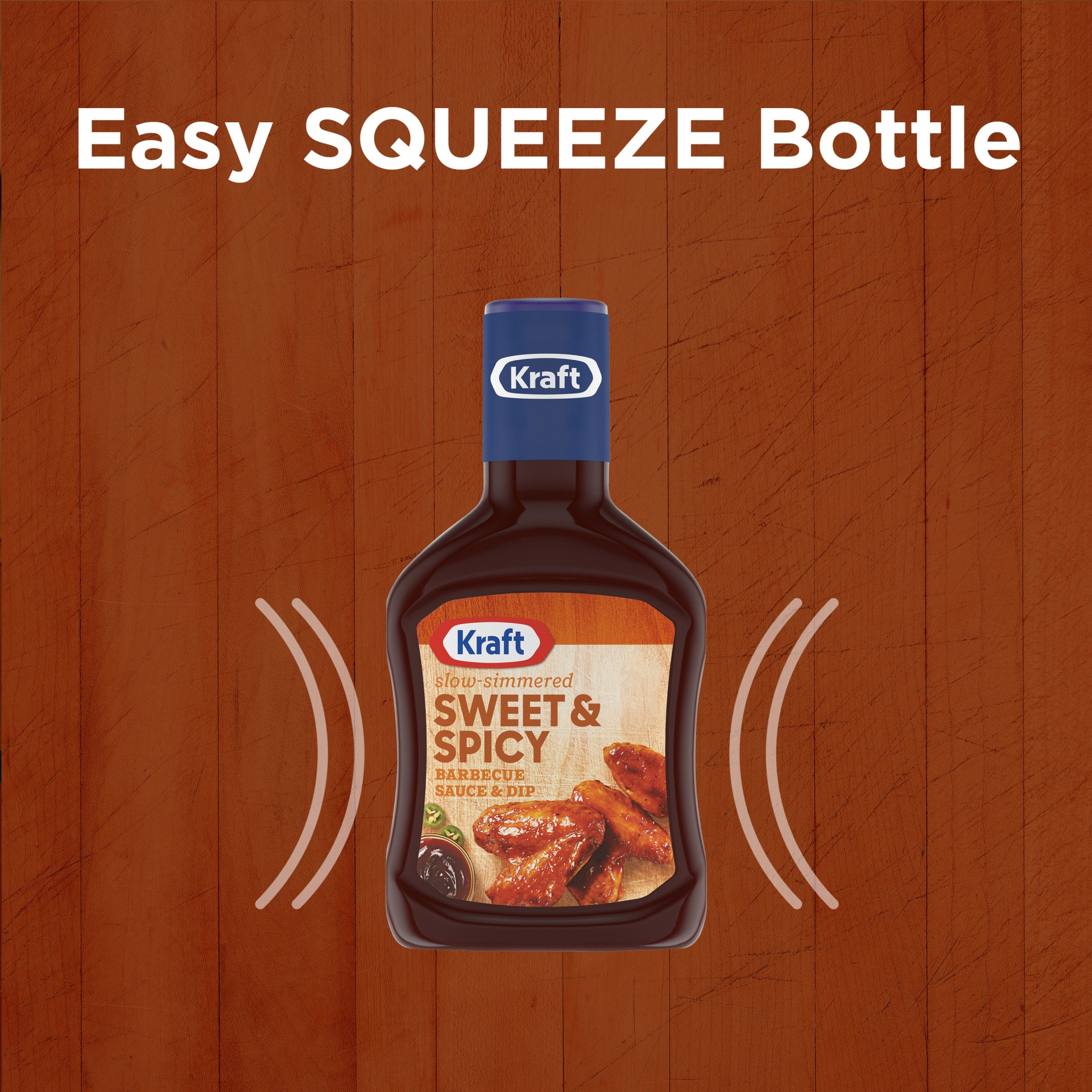 slide 3 of 10, Kraft Sweet & Spicy Slow-Simmered Barbecue Sauce, 18 oz