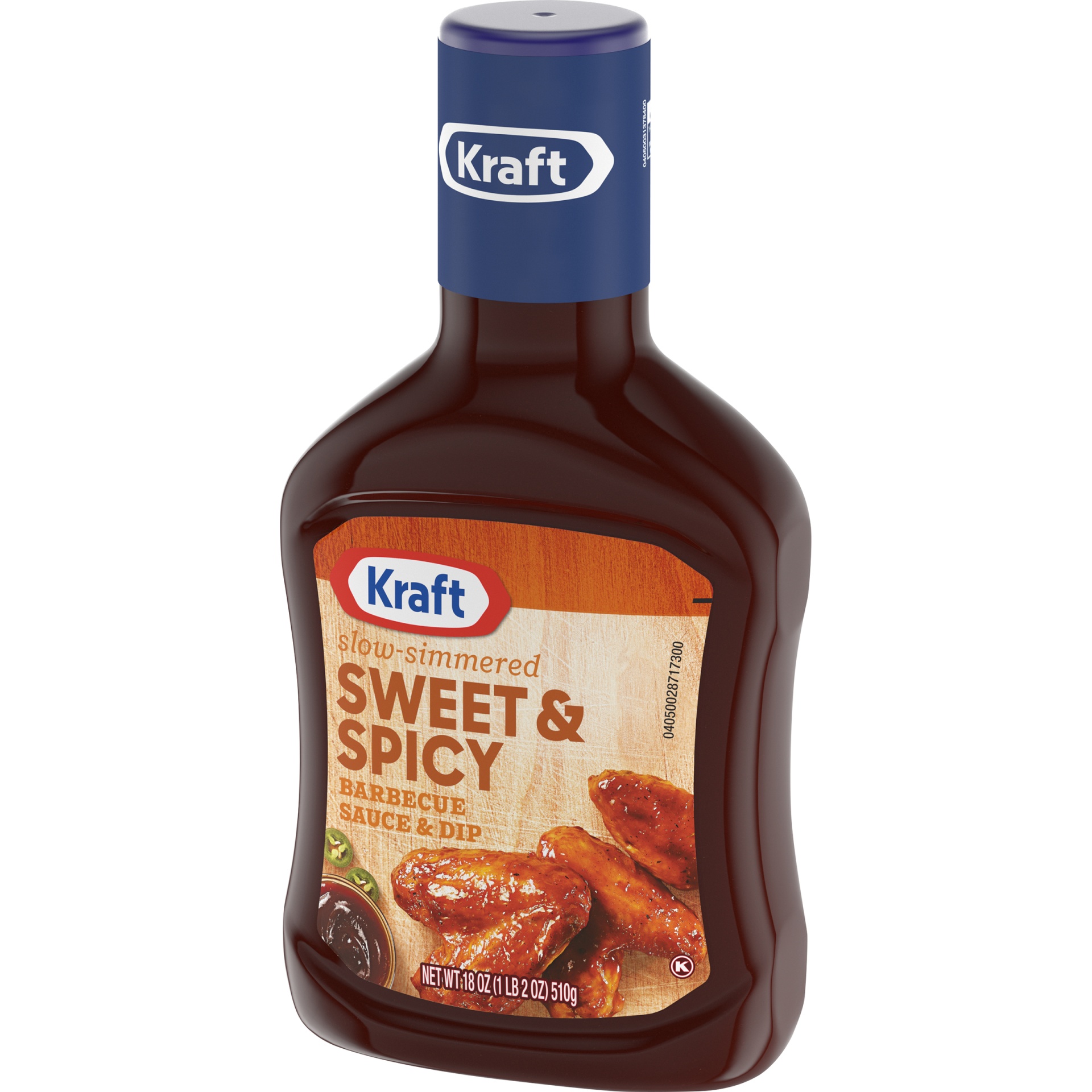 slide 7 of 10, Kraft Sweet & Spicy Slow-Simmered Barbecue Sauce, 18 oz