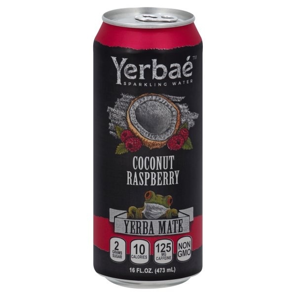 slide 1 of 1, Yerbaé Coconut Raspberry Yerba Mate Sparkling Water, 16 fl oz