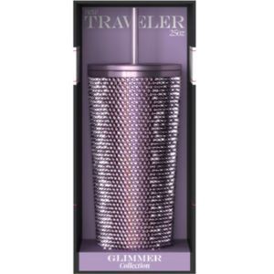 slide 1 of 1, Hydrapeak Rhinestone Double Wall Stainless Steel Travel Tumbler, Purple, 25 Oz, 1 ct
