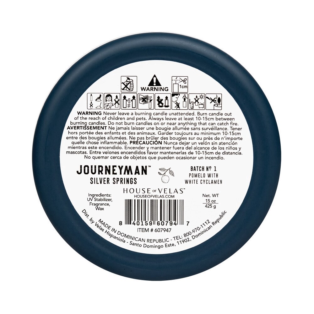 slide 3 of 3, House Of Velas Jar Candle Silver Springs, 15 oz