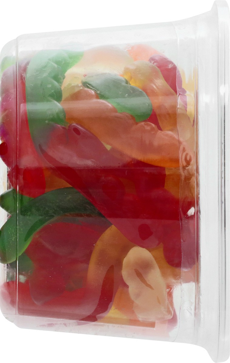slide 2 of 13, DSD Merchandisers Assorted Fruit Gummy Worms 13 oz, per lb