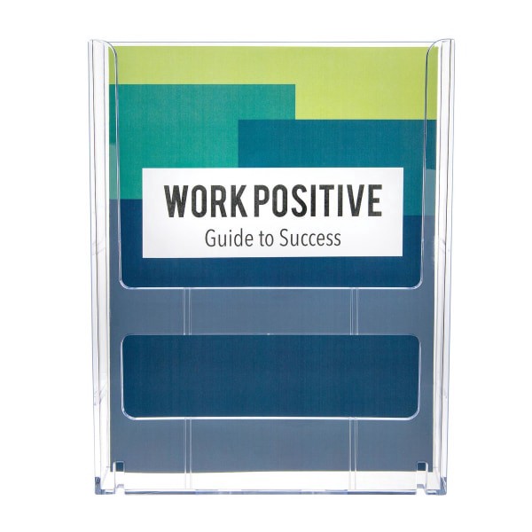 slide 5 of 10, Deflect-O Lit Loc Interlocking Magazine Size Literature Display, Clear, 1 ct